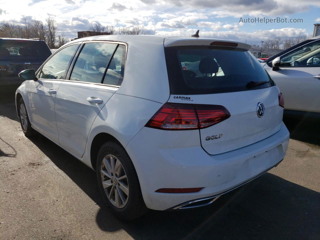 2019 Volkswagen Golf S White vin: 3VWG57AU2KM018393