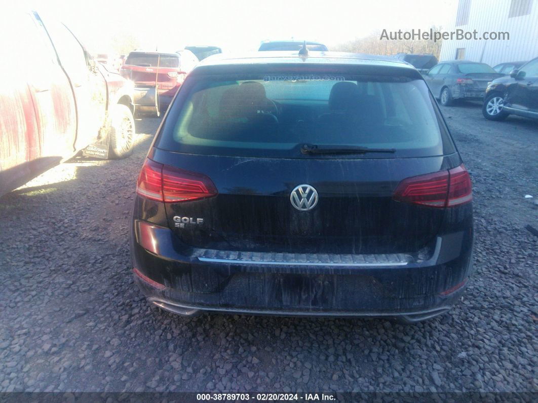 2019 Volkswagen Golf 1.4t S/1.4t Se Black vin: 3VWG57AU3KM015308