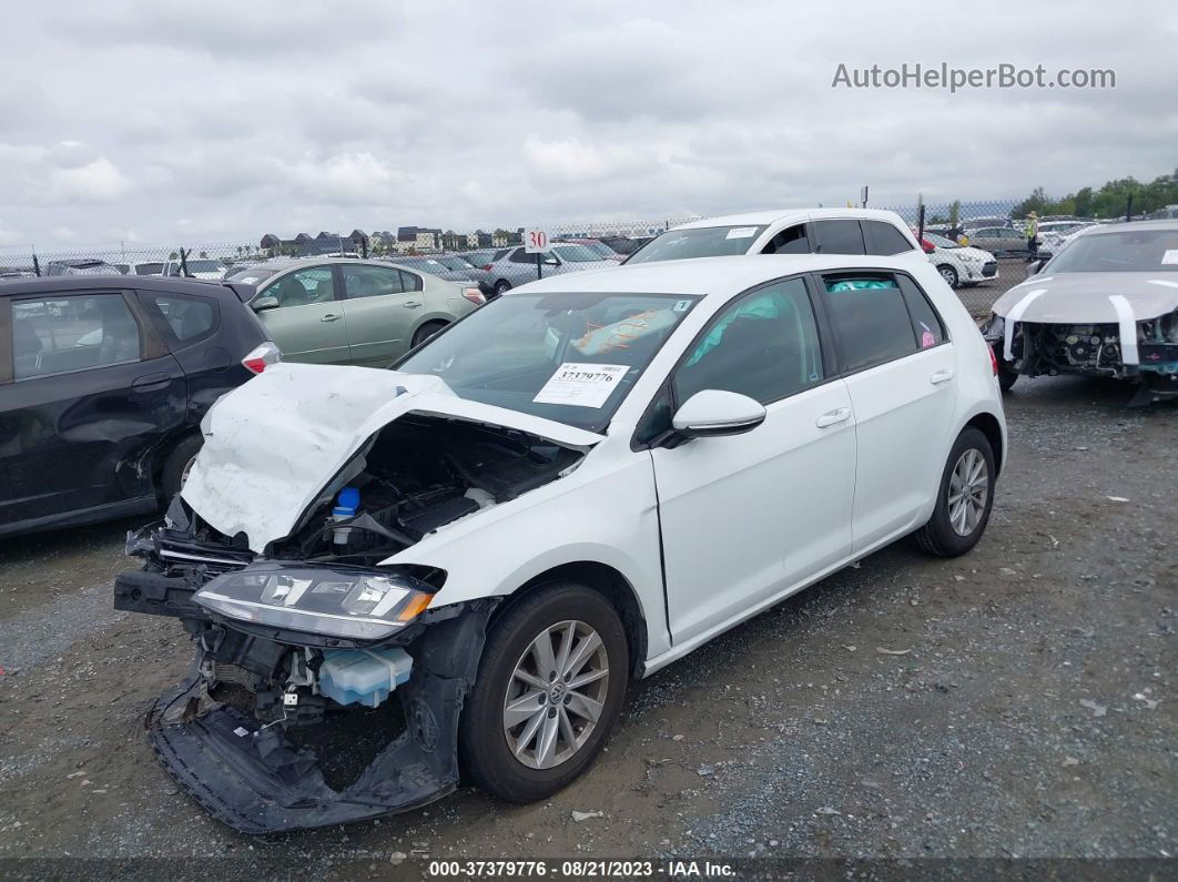 2019 Volkswagen Golf S/se Белый vin: 3VWG57AU3KM018337