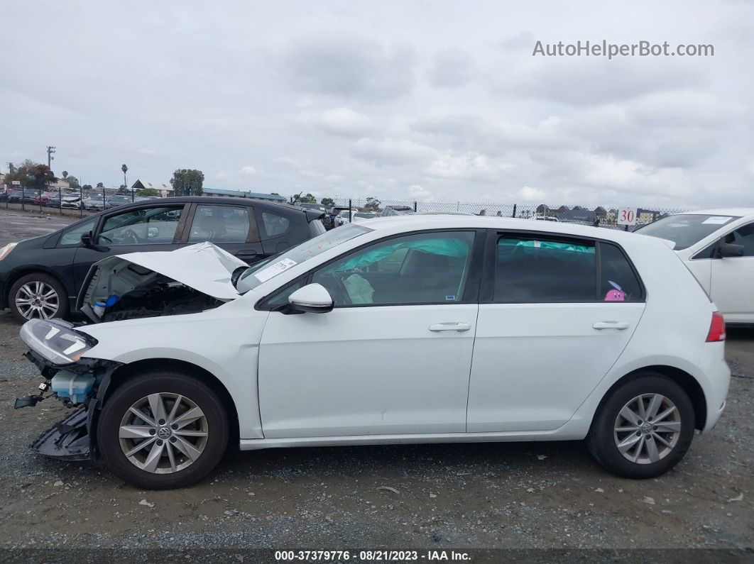 2019 Volkswagen Golf S/se White vin: 3VWG57AU3KM018337