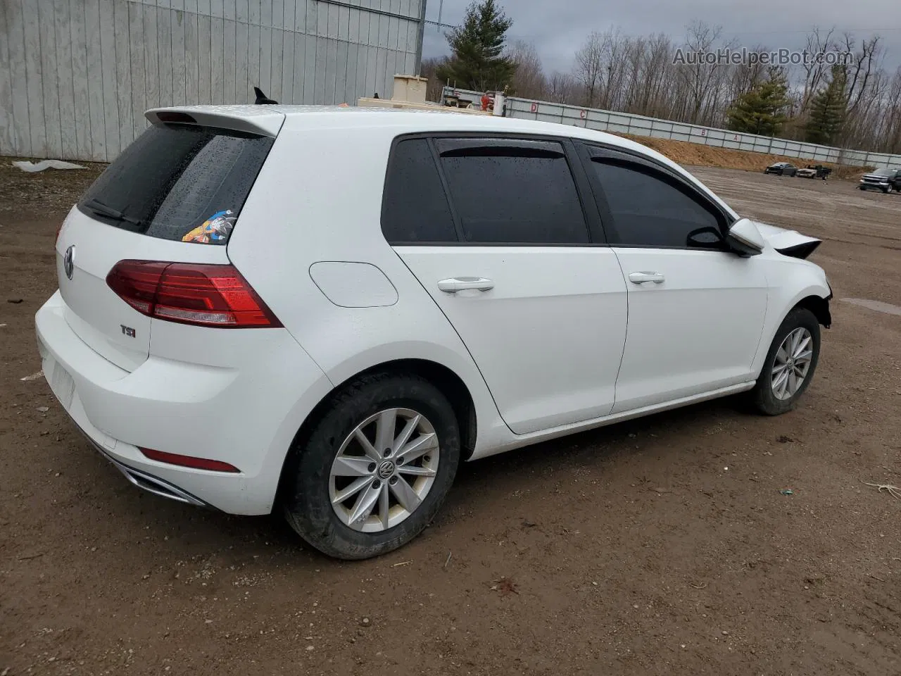 2019 Volkswagen Golf S Белый vin: 3VWG57AU5KM037925