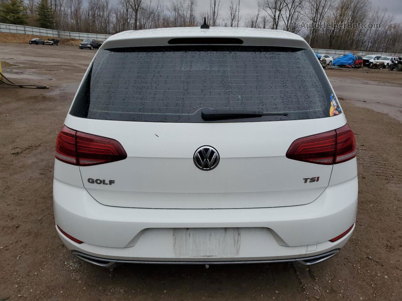 2019 Volkswagen Golf S White vin: 3VWG57AU5KM037925