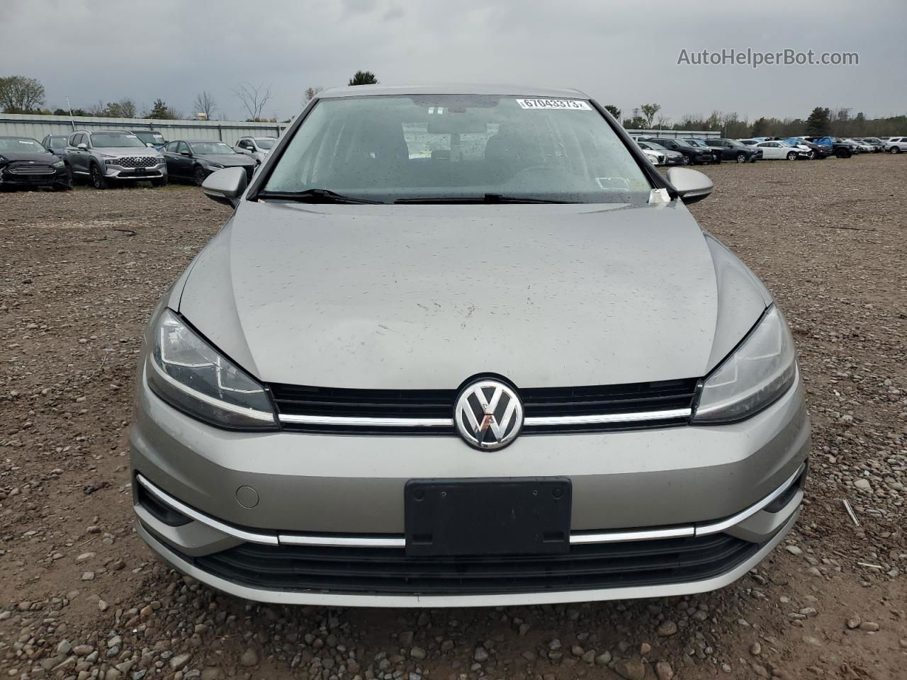 2019 Volkswagen Golf S Silver vin: 3VWG57AU7KM018311