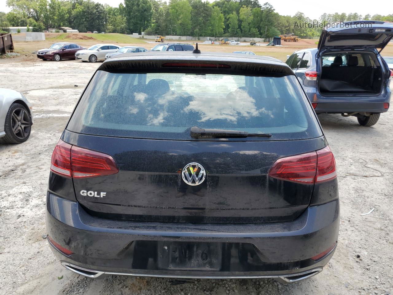 2019 Volkswagen Golf S Black vin: 3VWG57AU7KM019796