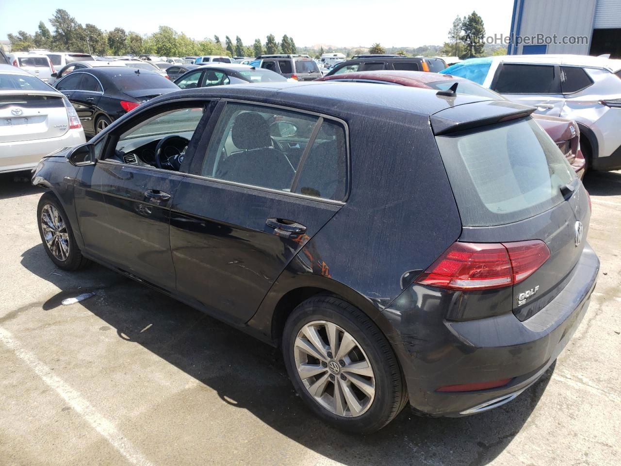 2019 Volkswagen Golf S Black vin: 3VWG57AU7KM025081