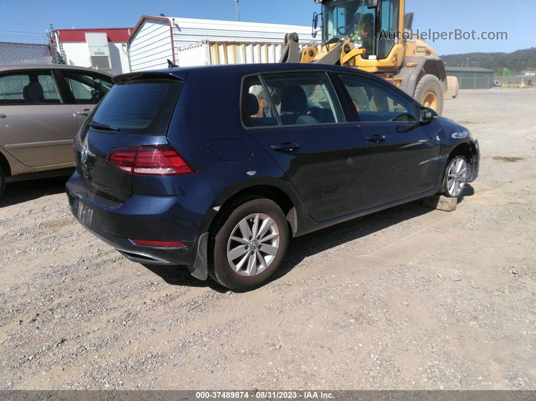 2019 Volkswagen Golf S/se Blue vin: 3VWG57AU7KM027512