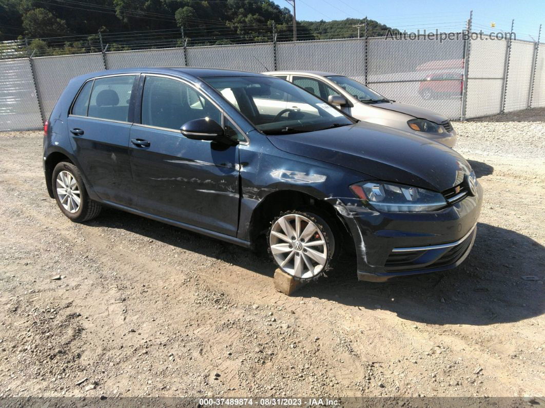 2019 Volkswagen Golf S/se Blue vin: 3VWG57AU7KM027512