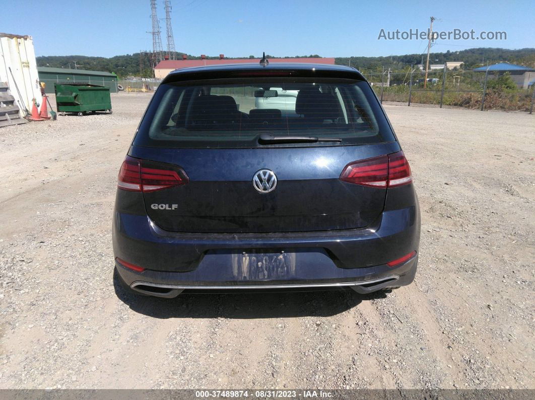 2019 Volkswagen Golf S/se Blue vin: 3VWG57AU7KM027512