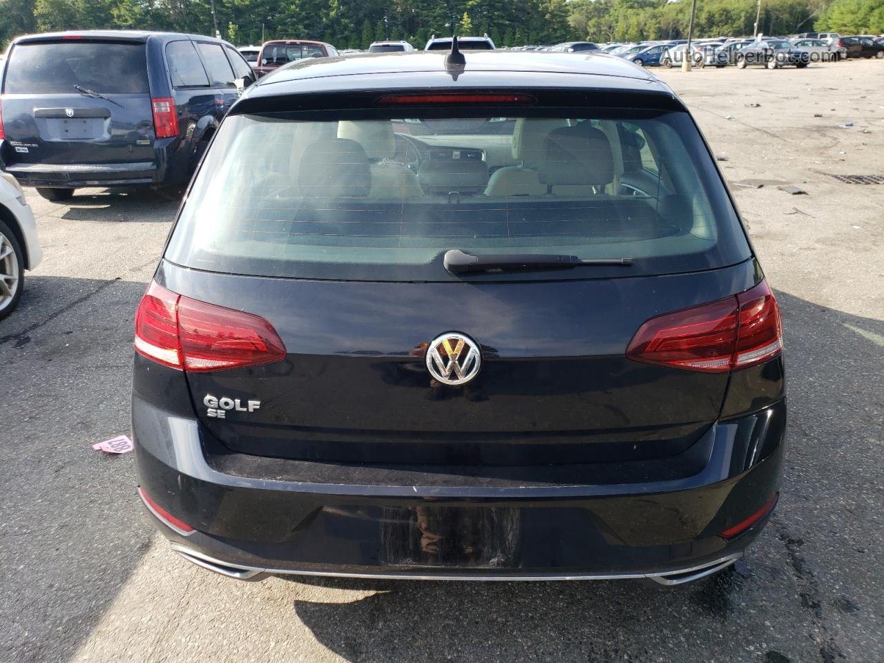 2019 Volkswagen Golf S Black vin: 3VWG57AU8KM010850