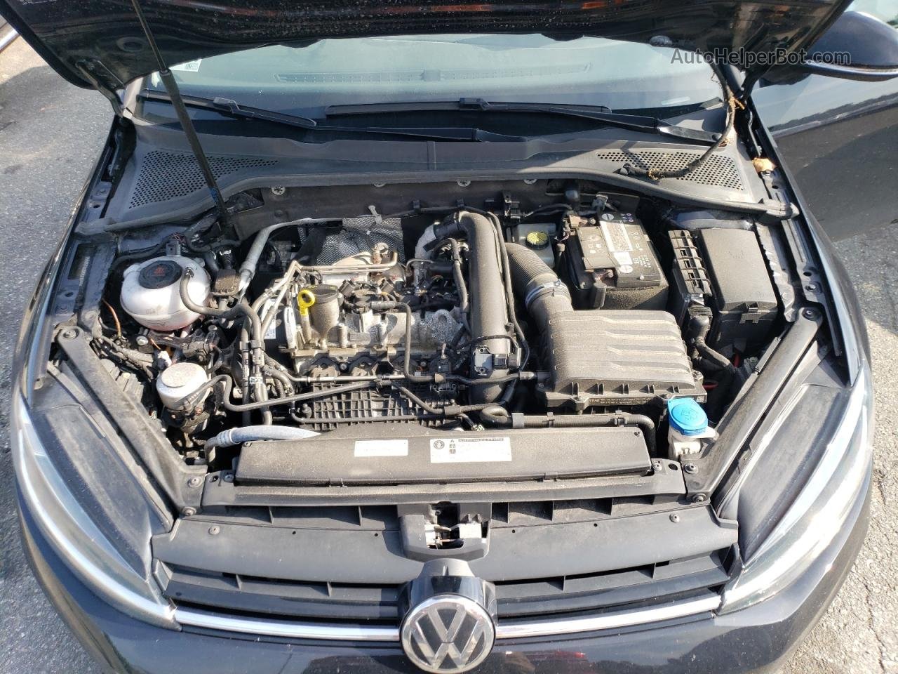 2019 Volkswagen Golf S Черный vin: 3VWG57AU8KM010850