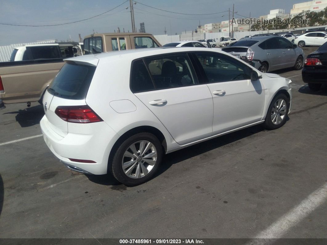 2019 Volkswagen Golf S/se White vin: 3VWG57AU8KM015255