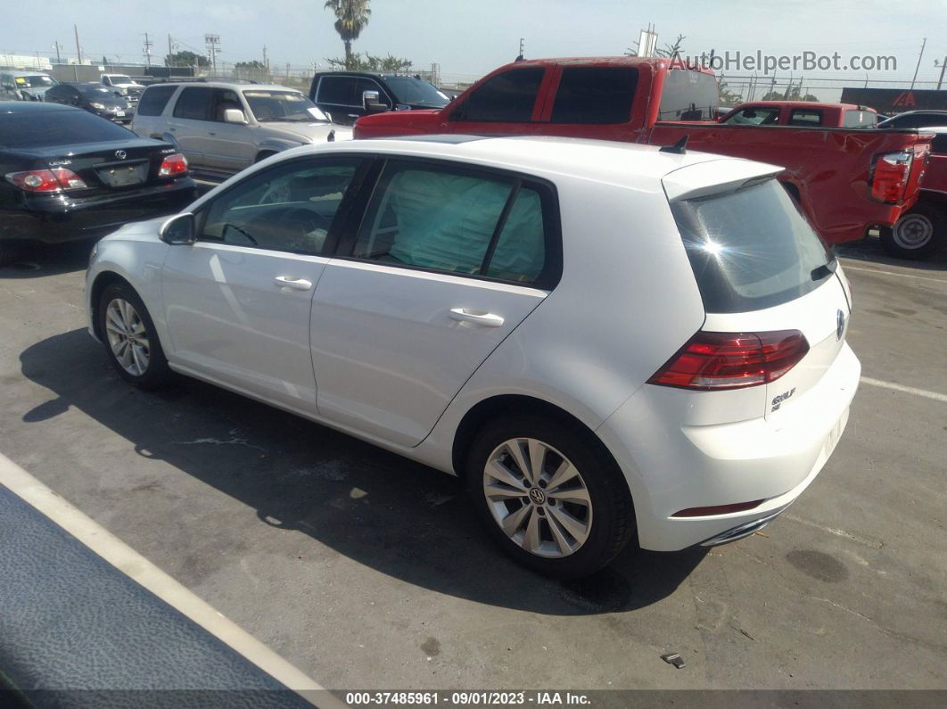 2019 Volkswagen Golf S/se White vin: 3VWG57AU8KM015255