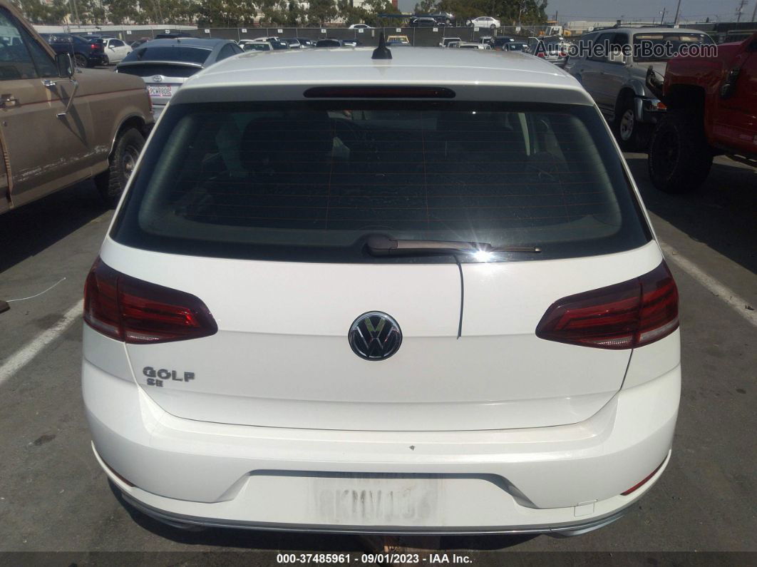 2019 Volkswagen Golf S/se White vin: 3VWG57AU8KM015255