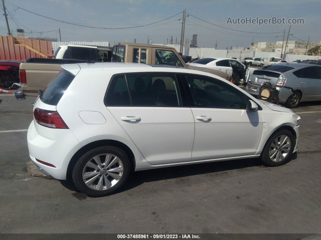 2019 Volkswagen Golf S/se White vin: 3VWG57AU8KM015255