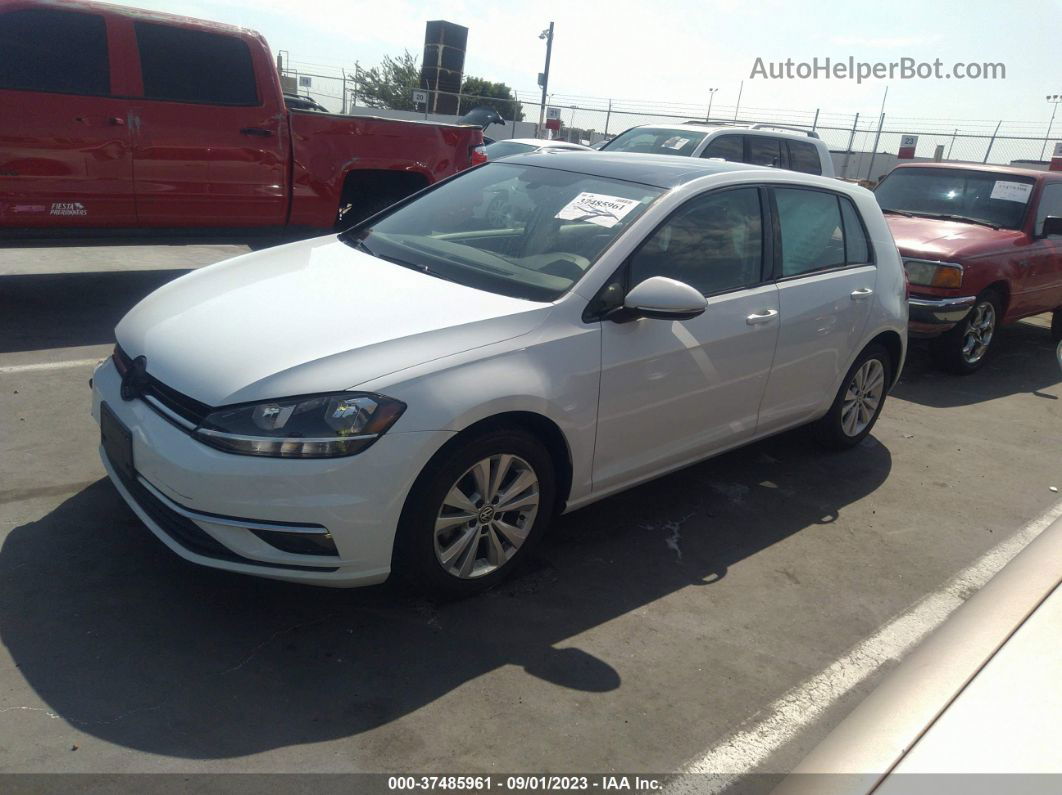 2019 Volkswagen Golf S/se White vin: 3VWG57AU8KM015255