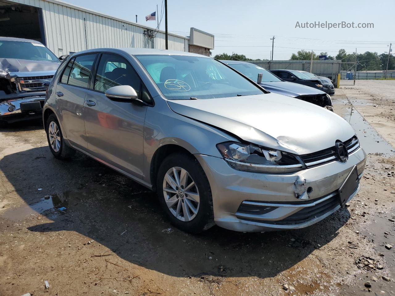 2019 Volkswagen Golf S Gray vin: 3VWG57AU9KM015944