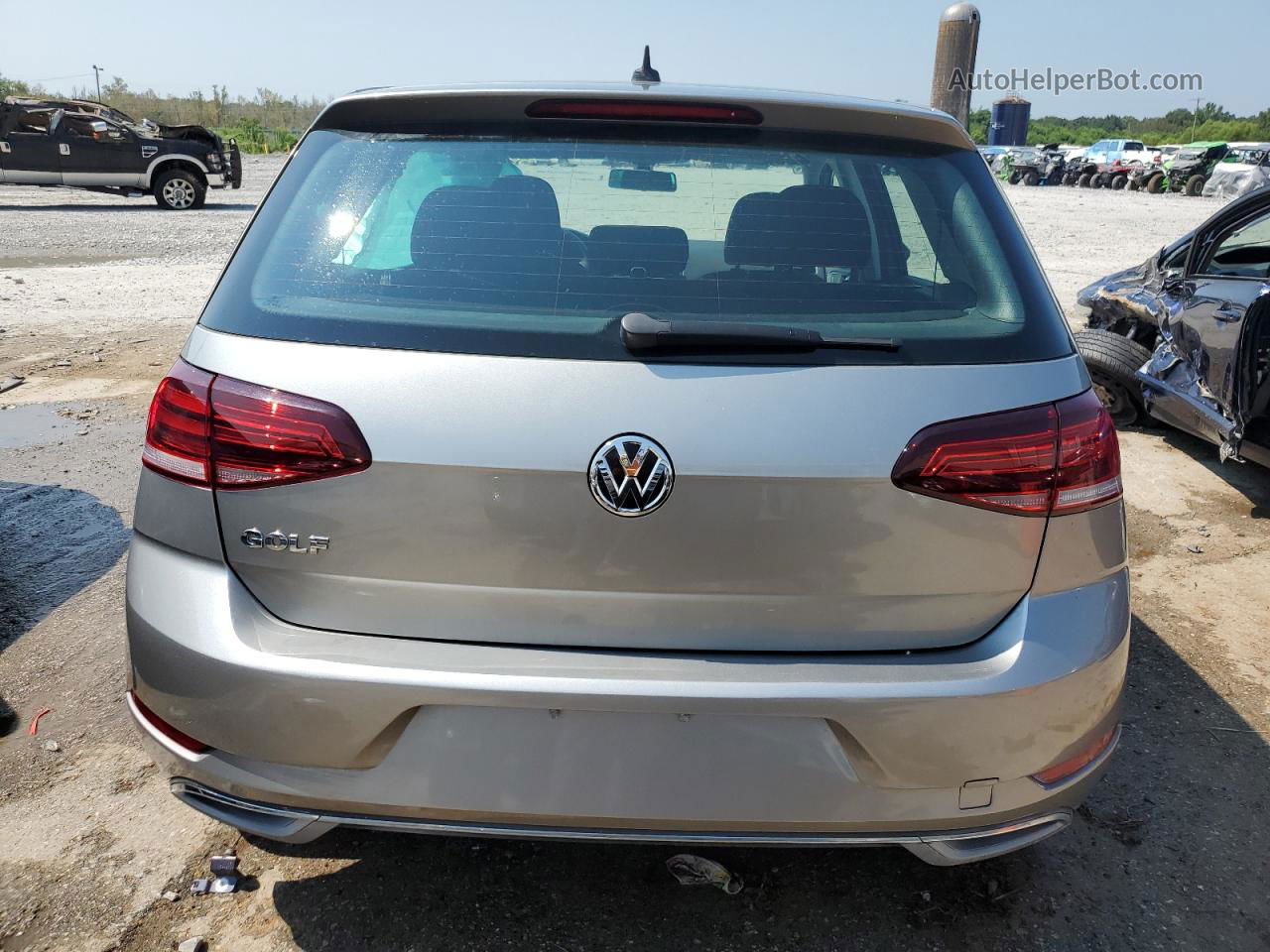 2019 Volkswagen Golf S Gray vin: 3VWG57AU9KM015944