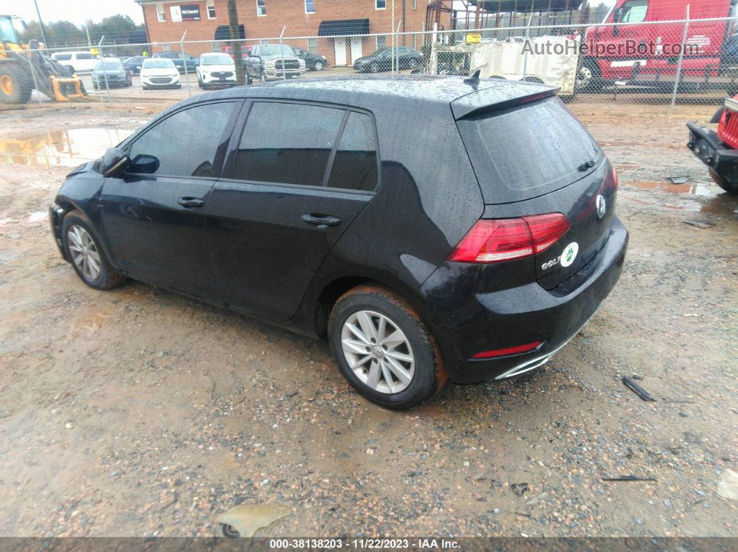 2019 Volkswagen Golf 1.4t S/1.4t Se Black vin: 3VWG57AU9KM019797