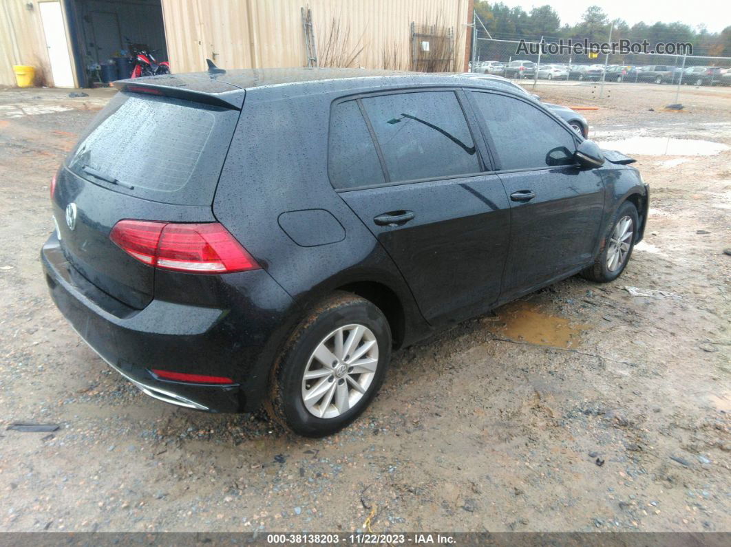 2019 Volkswagen Golf 1.4t S/1.4t Se Black vin: 3VWG57AU9KM019797