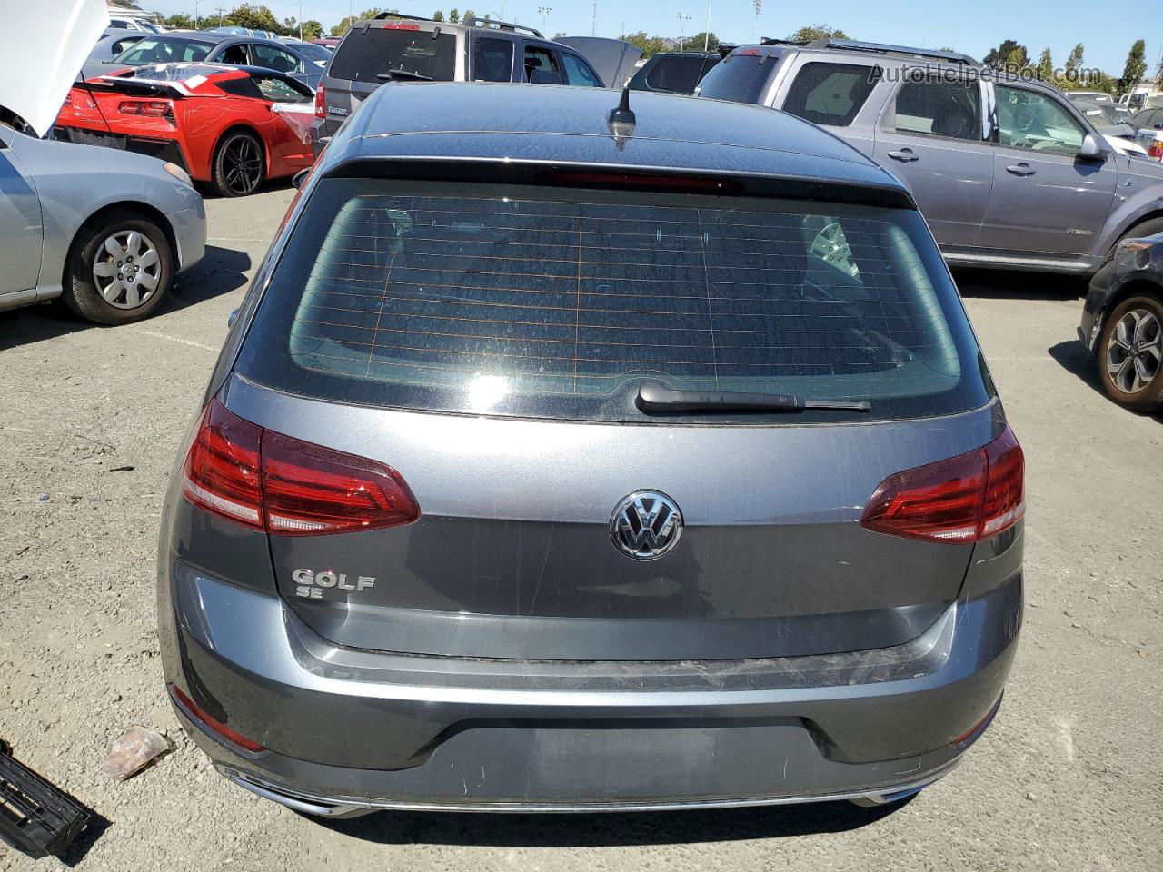 2019 Volkswagen Golf S Gray vin: 3VWG57AUXKM010882