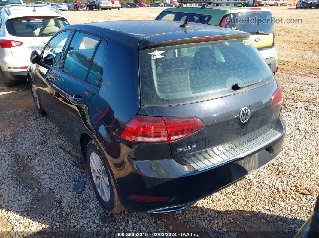 2019 Volkswagen Golf 1.4t S/1.4t Se Black vin: 3VWG57AUXKM033627