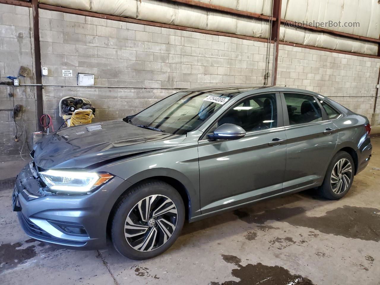 2019 Volkswagen Jetta Sel Premium Gray vin: 3VWG57BU0KM112125