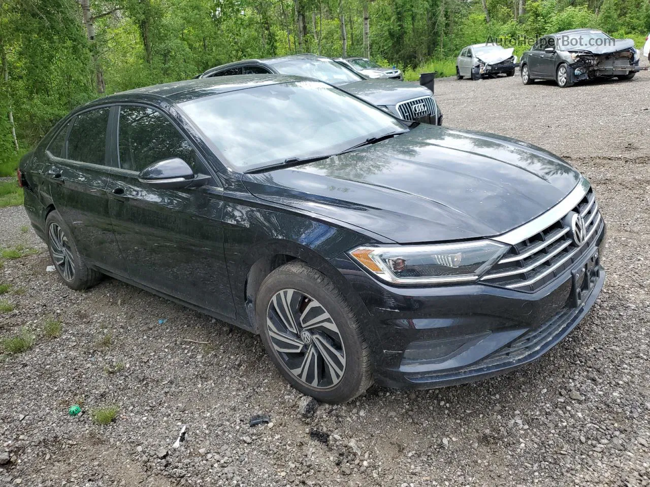 2019 Volkswagen Jetta Sel Premium Black vin: 3VWG57BU6KM005743