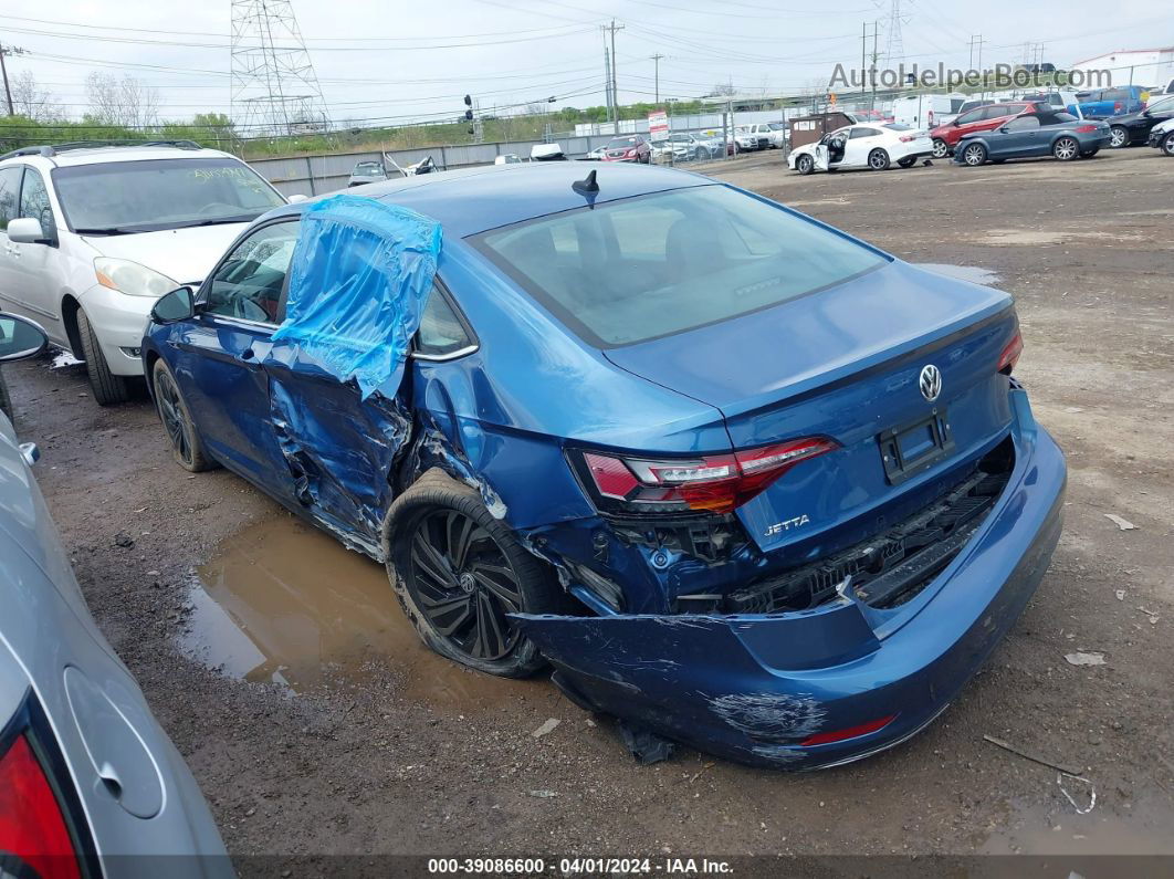 2019 Volkswagen Jetta 1.4t Sel Premium Blue vin: 3VWG57BU6KM087103