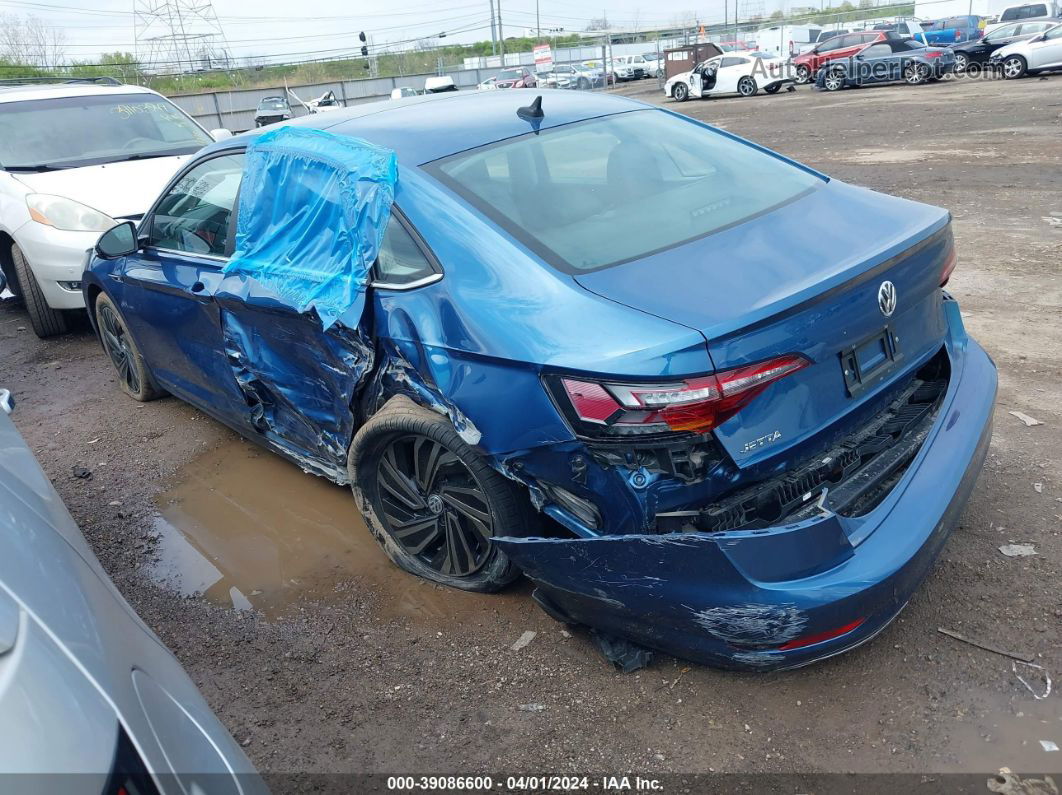 2019 Volkswagen Jetta 1.4t Sel Premium Blue vin: 3VWG57BU6KM087103