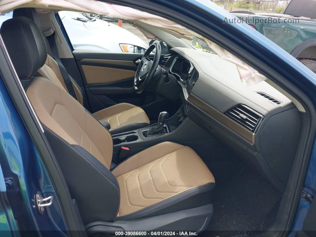 2019 Volkswagen Jetta 1.4t Sel Premium Синий vin: 3VWG57BU6KM087103