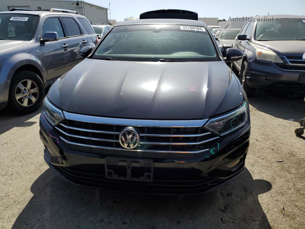 2019 Volkswagen Jetta Sel Premium Black vin: 3VWG57BU7KM231676