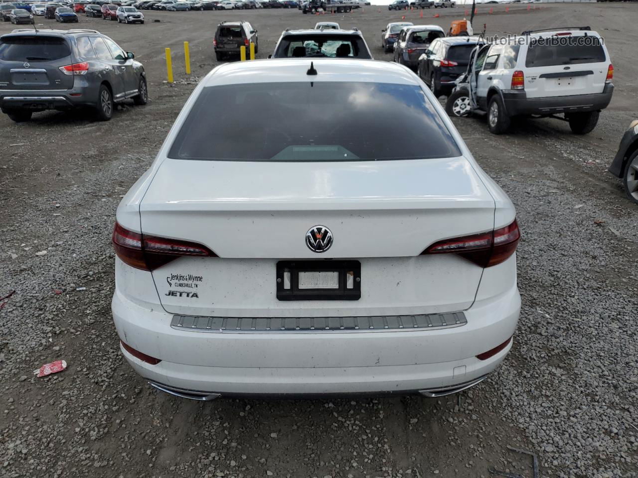 2019 Volkswagen Jetta Sel Premium White vin: 3VWG57BU8KM179152