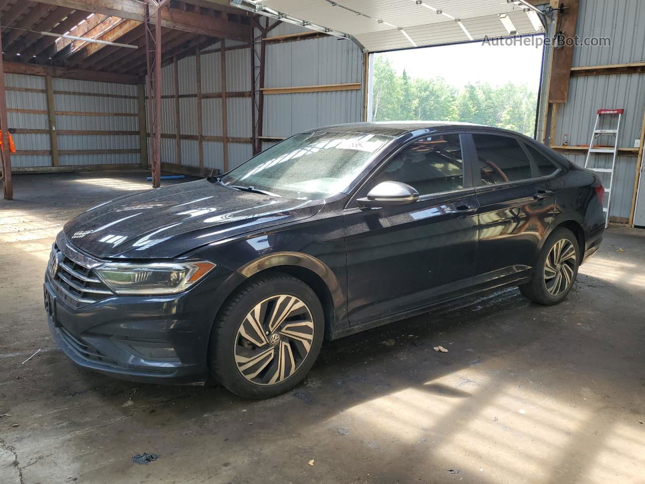 2019 Volkswagen Jetta Sel Premium Black vin: 3VWG57BU9KM015375