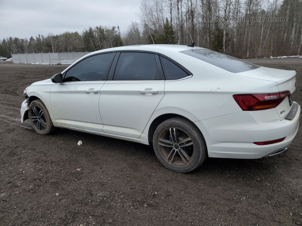 2019 Volkswagen Jetta Sel Premium White vin: 3VWG57BUXKM032881