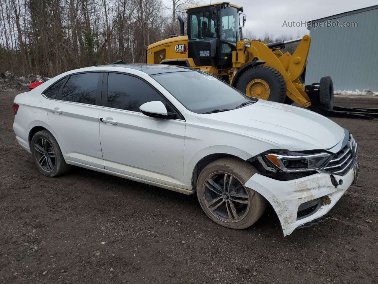 2019 Volkswagen Jetta Sel Premium White vin: 3VWG57BUXKM032881