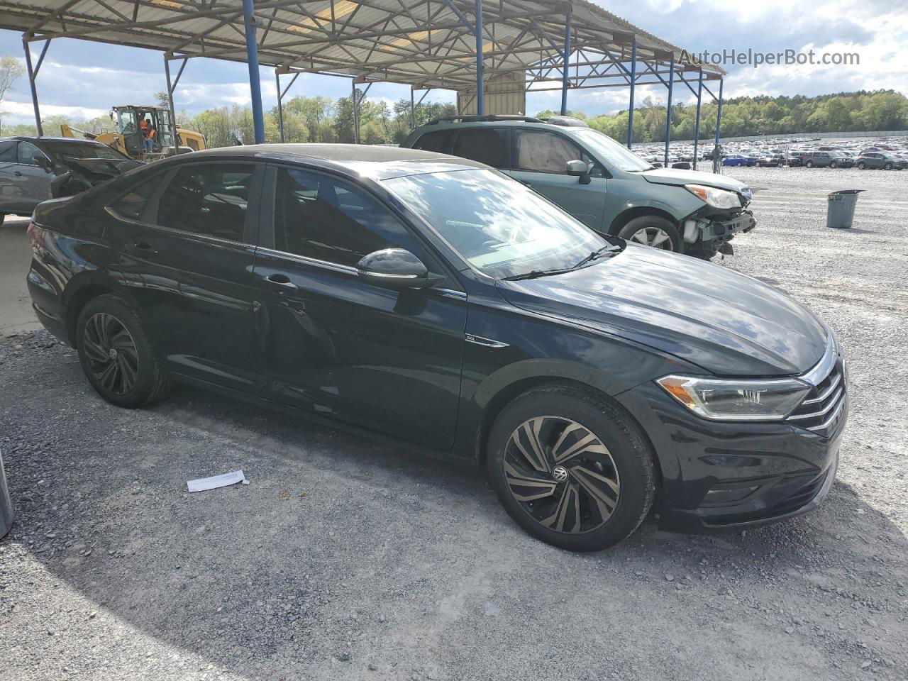 2019 Volkswagen Jetta Sel Premium Black vin: 3VWGB7BU6KM201349