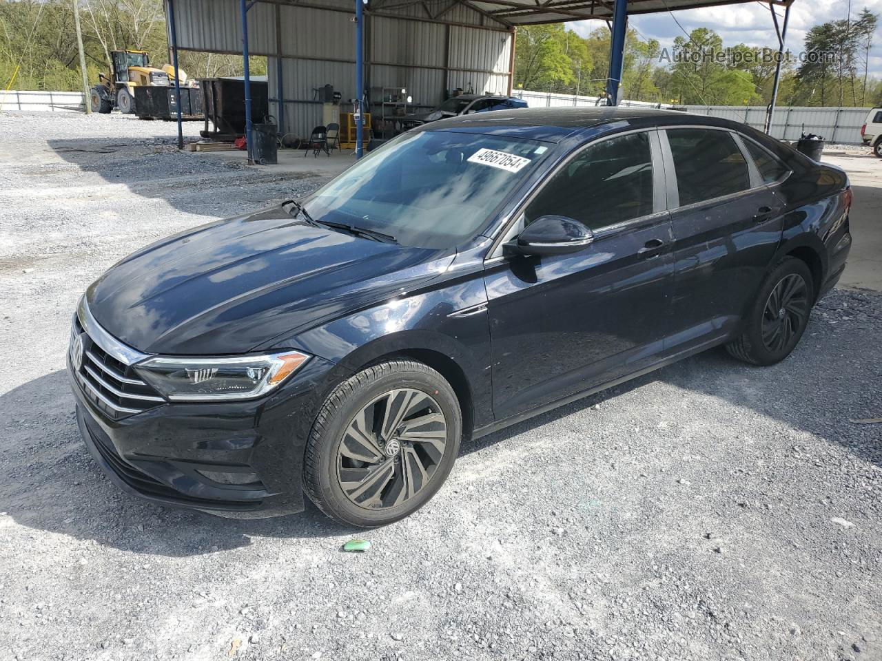 2019 Volkswagen Jetta Sel Premium Black vin: 3VWGB7BU6KM201349