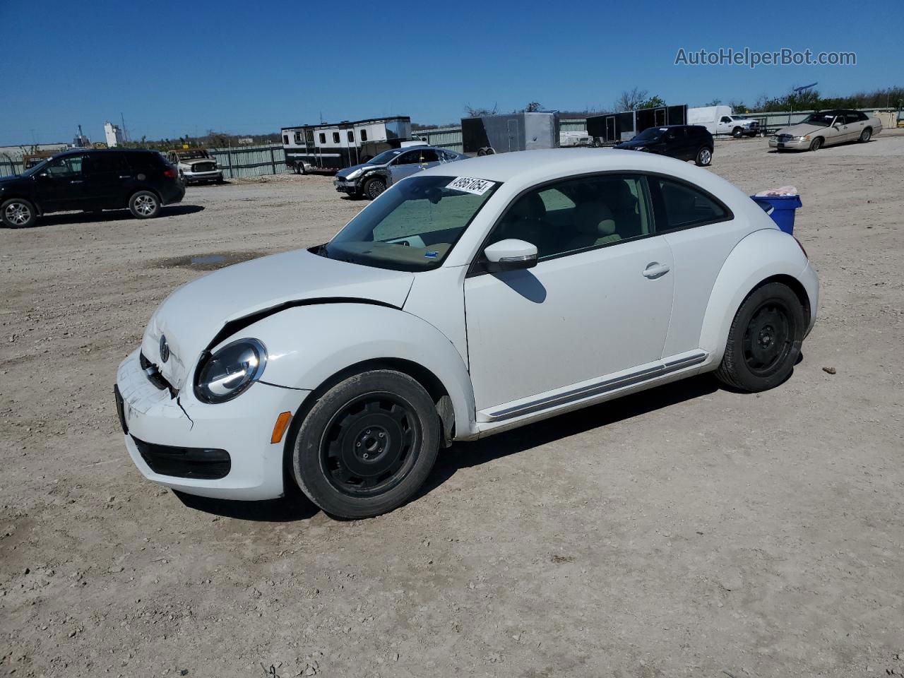 2016 Volkswagen Beetle Se White vin: 3VWH07AT9GM616238