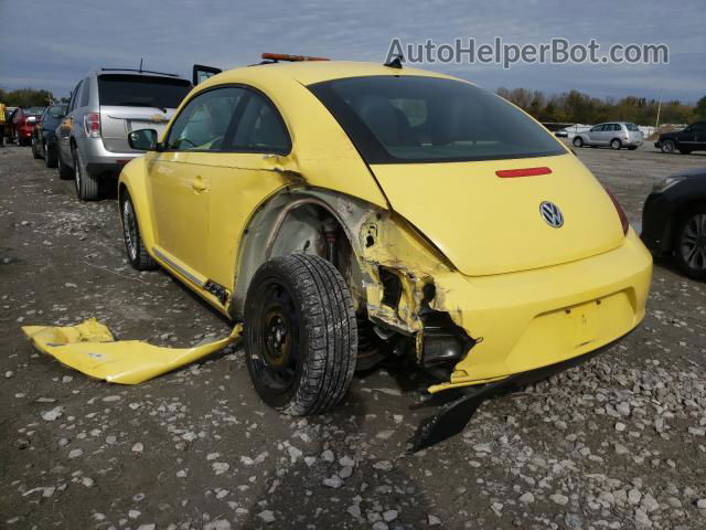 2014 Volkswagen Beetle Turbo Желтый vin: 3VWH17AT4EM664806