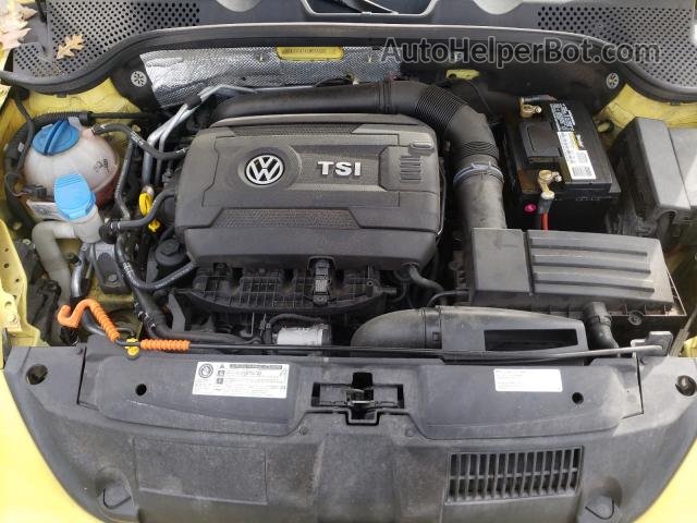 2014 Volkswagen Beetle Turbo Yellow vin: 3VWH17AT4EM664806