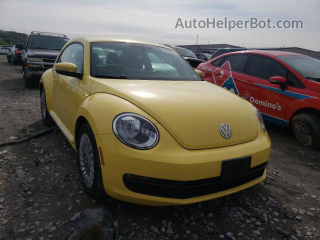 2014 Volkswagen Beetle Turbo Yellow vin: 3VWH17AT4EM664806