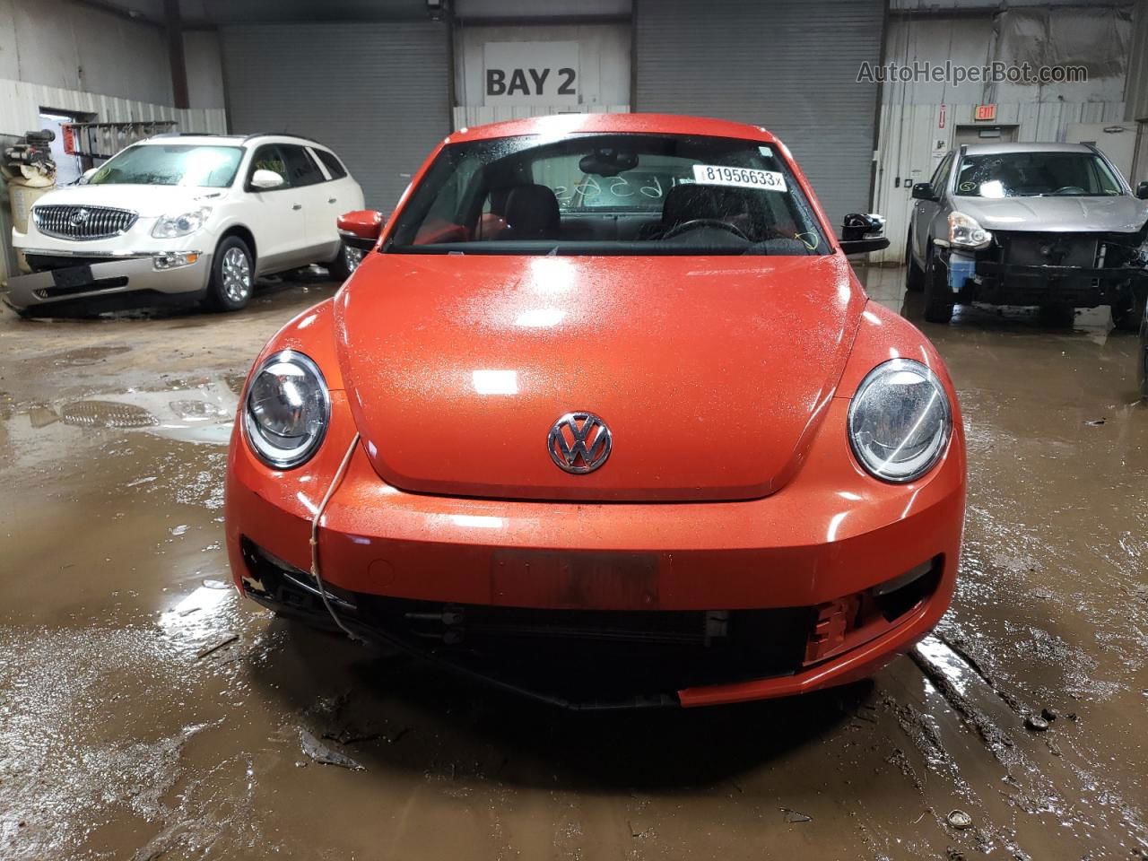 2016 Volkswagen Beetle Se Orange vin: 3VWH17AT5GM616086