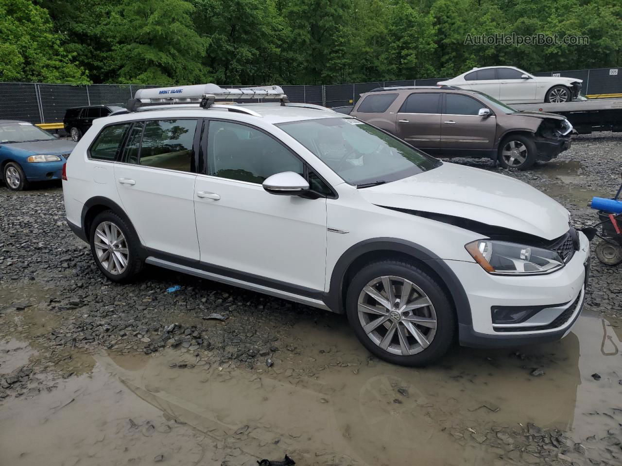 2017 Volkswagen Golf Alltrack S White vin: 3VWH17AU0HM514334