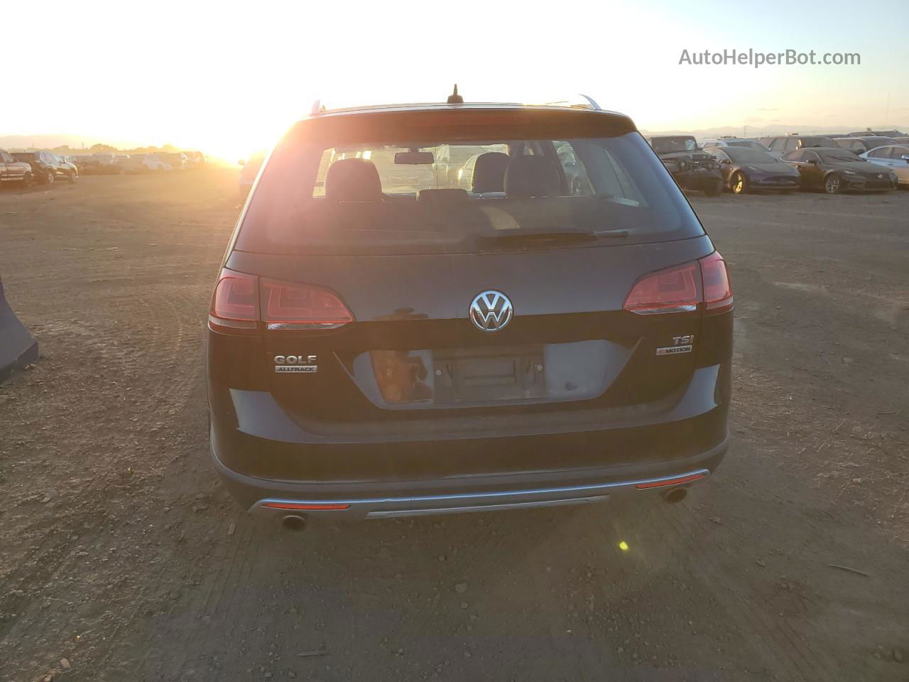 2017 Volkswagen Golf Alltrack S Черный vin: 3VWH17AU0HM517993