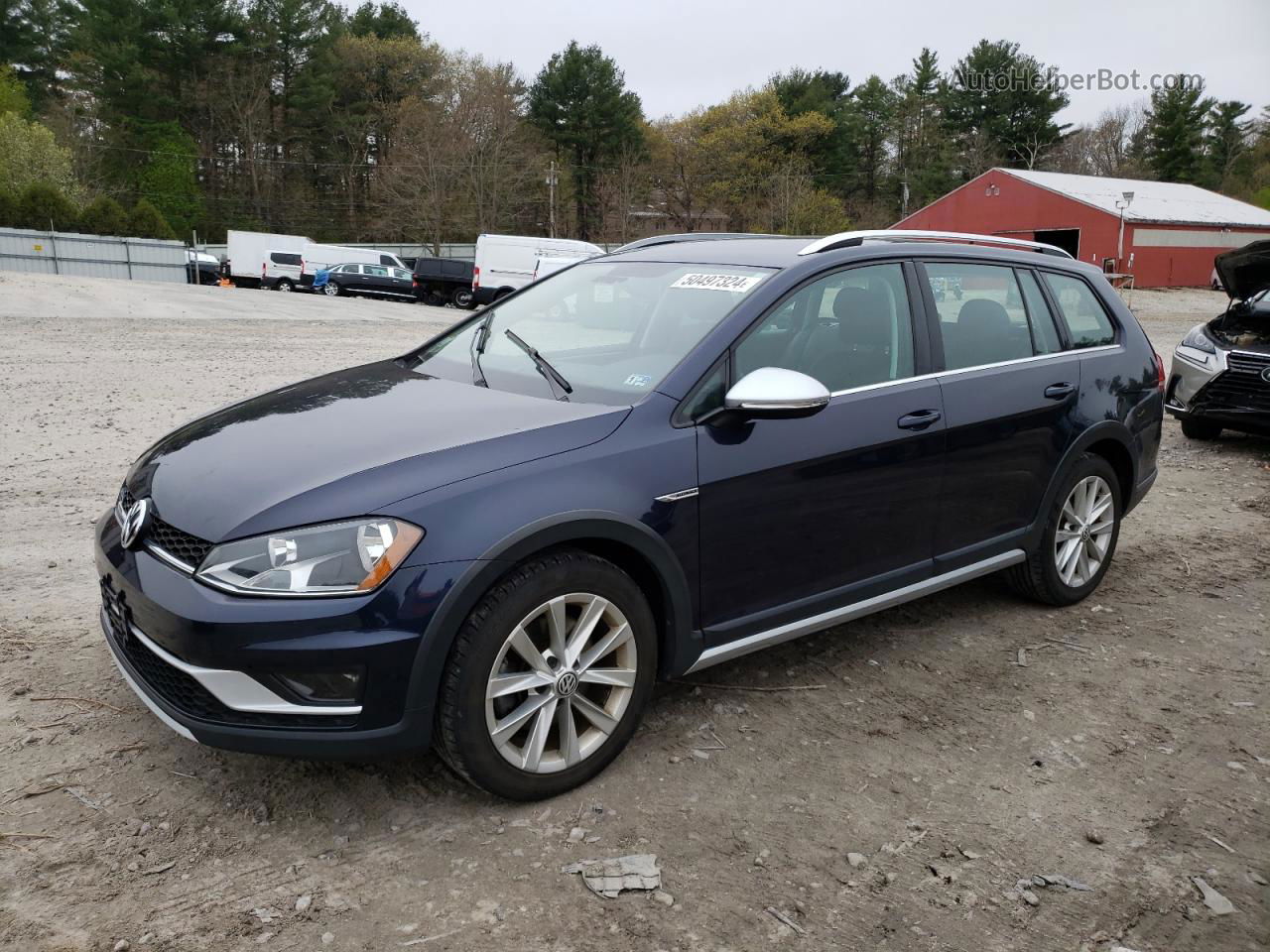 2017 Volkswagen Golf Alltrack S Blue vin: 3VWH17AU0HM520537