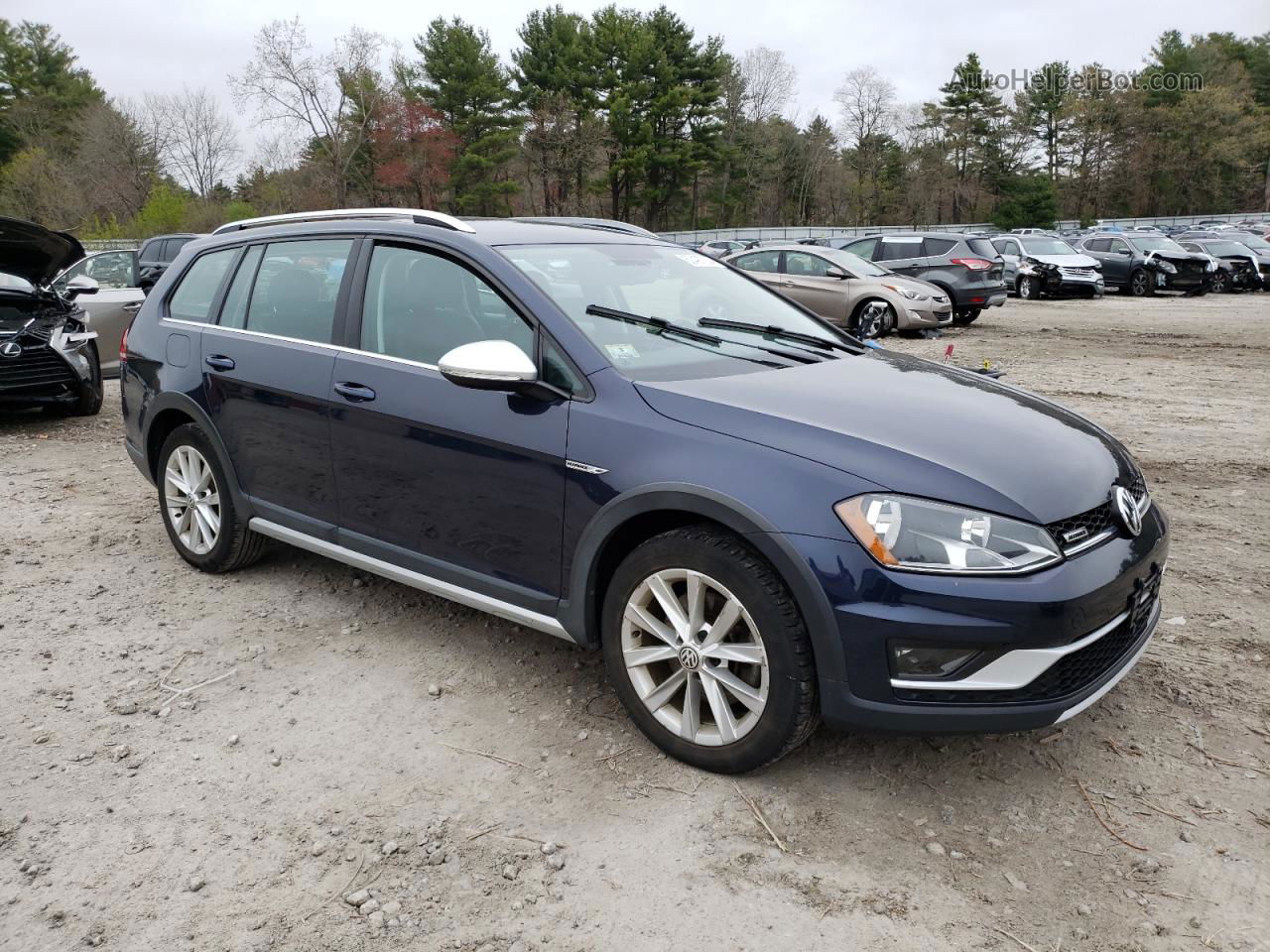 2017 Volkswagen Golf Alltrack S Blue vin: 3VWH17AU0HM520537