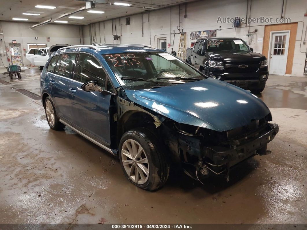 2017 Volkswagen Golf Alltrack Tsi S/tsi Se/tsi Sel Blue vin: 3VWH17AU0HM530128