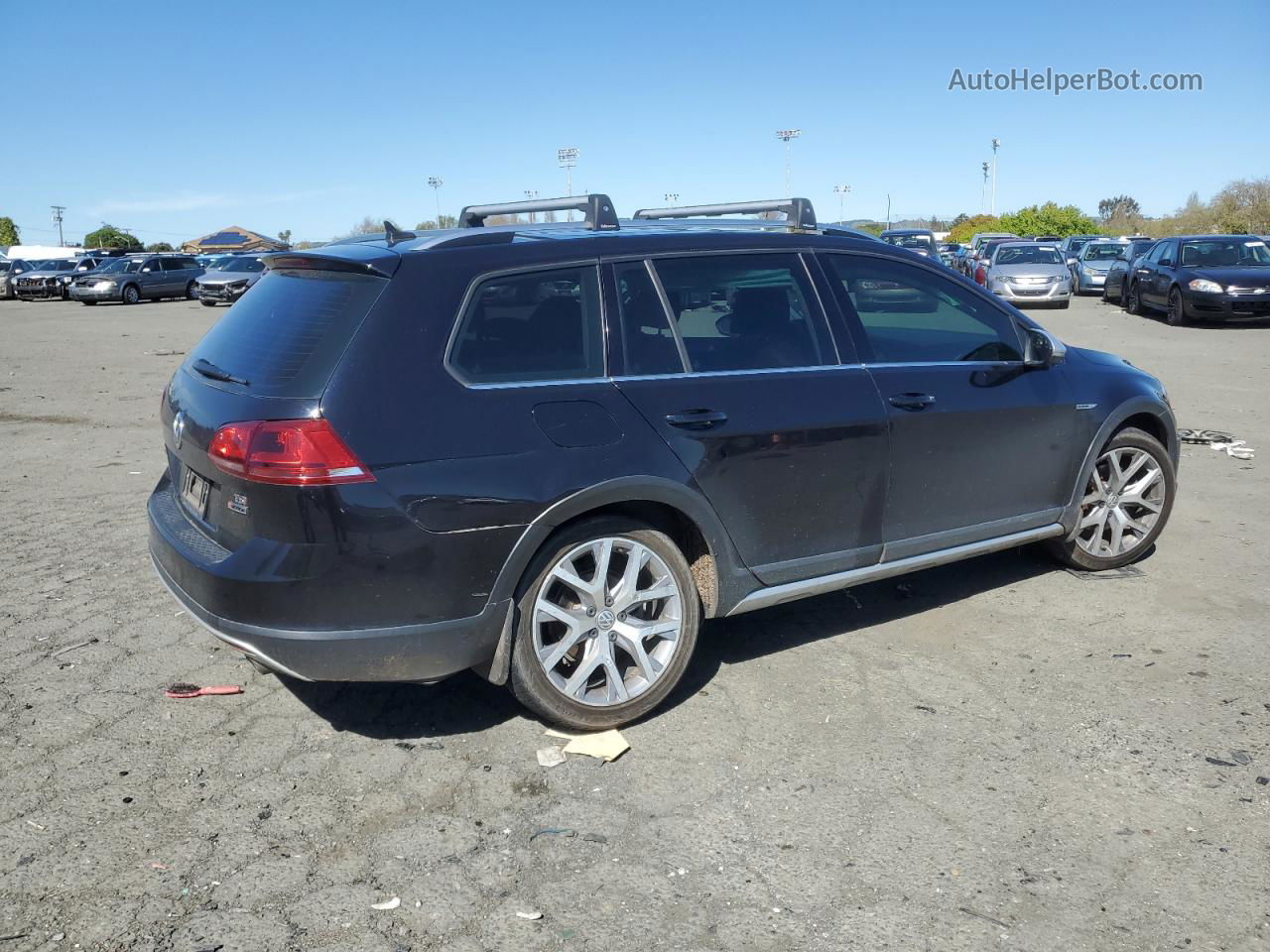 2017 Volkswagen Golf Alltrack S Черный vin: 3VWH17AU0HM541341