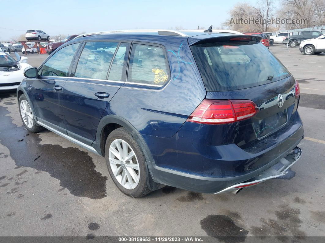 2019 Volkswagen Golf Alltrack Tsi S/tsi Se/tsi Sel Синий vin: 3VWH17AU0KM510856