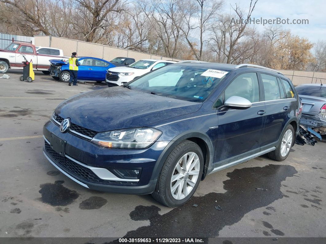 2019 Volkswagen Golf Alltrack Tsi S/tsi Se/tsi Sel Синий vin: 3VWH17AU0KM510856